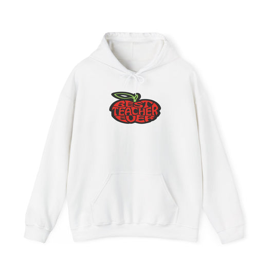 Best Teacher Ever (Red Apple) Unisex Heavy Blend™ Hooded Sweatshirt