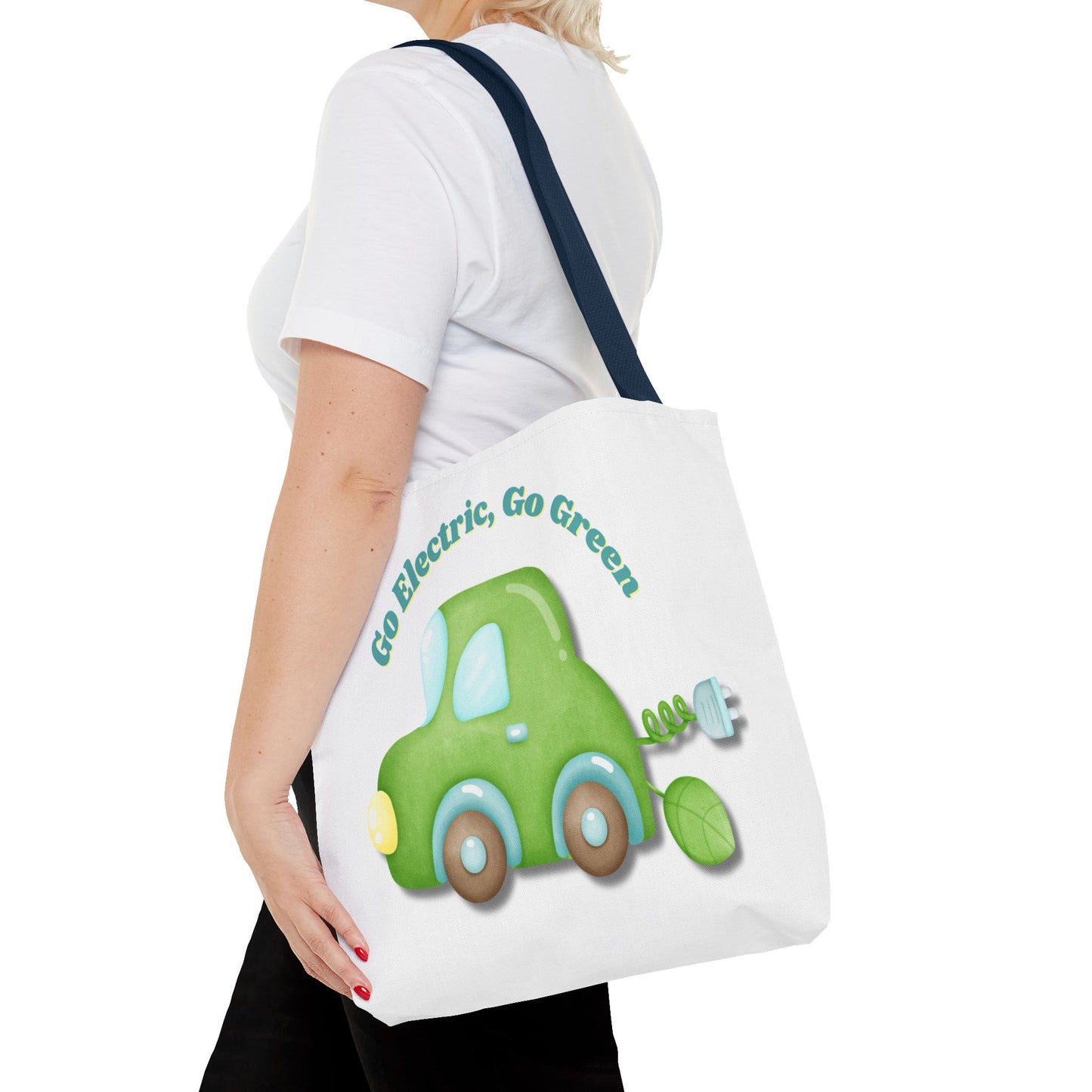 Go Electric, Go Green Tote Bag, 3 Sizes