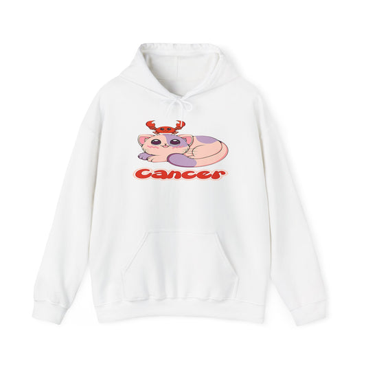 Cancer Anime Cat, Unisex Heavy Blend™ Hooded Sweatshirt