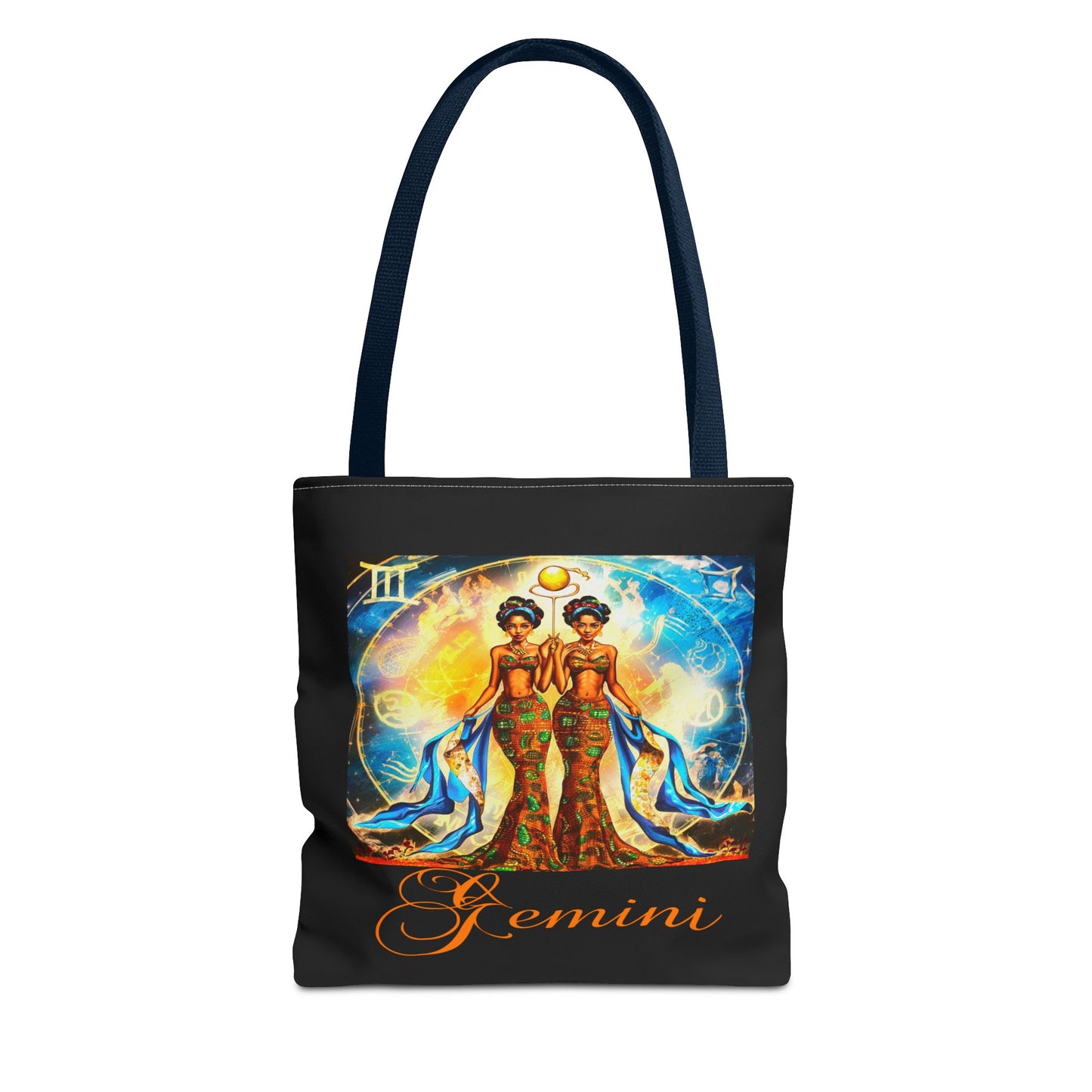 Gemini III Black Tote Bag, 3 Sizes