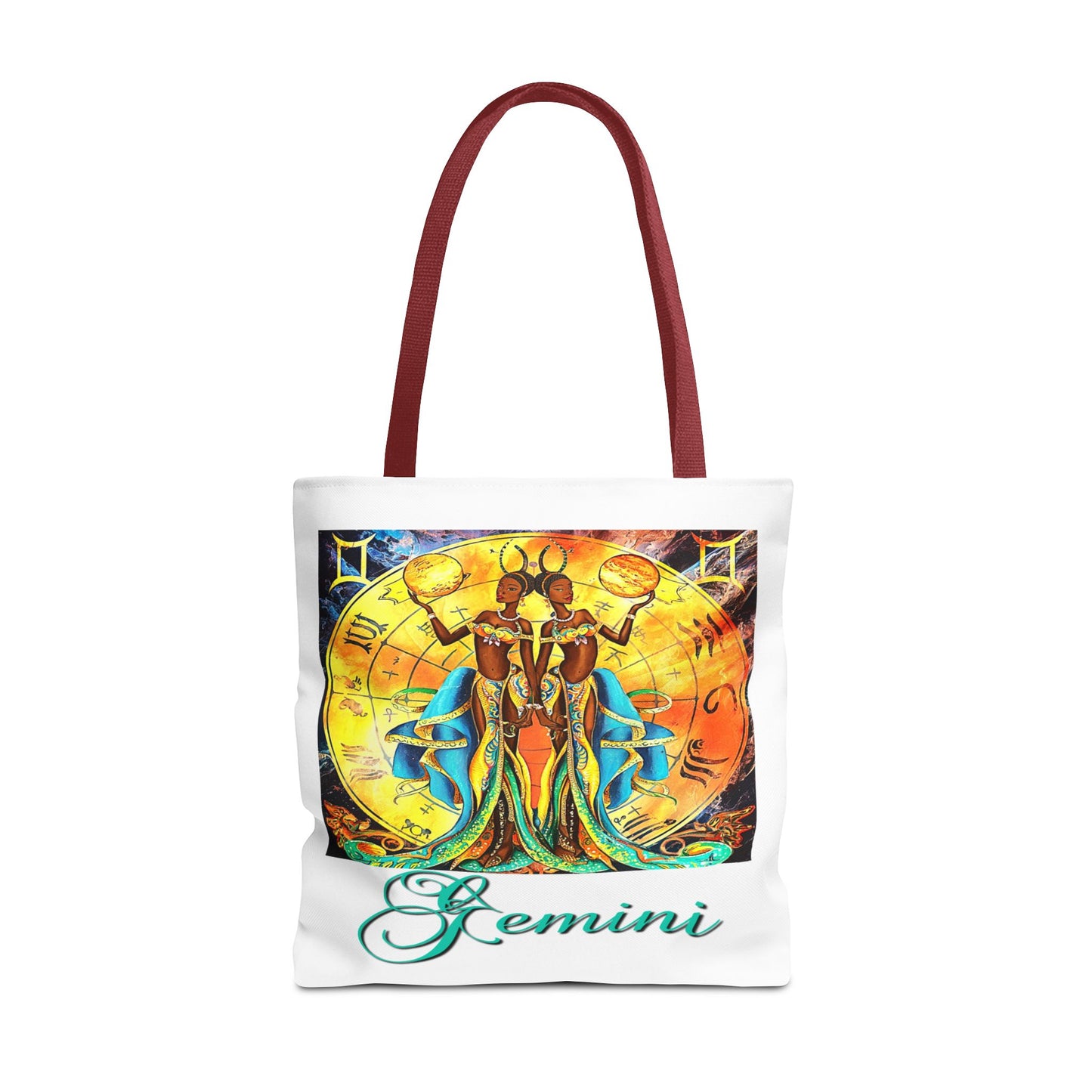 Gemini II White Tote Bag, 3 Sizes