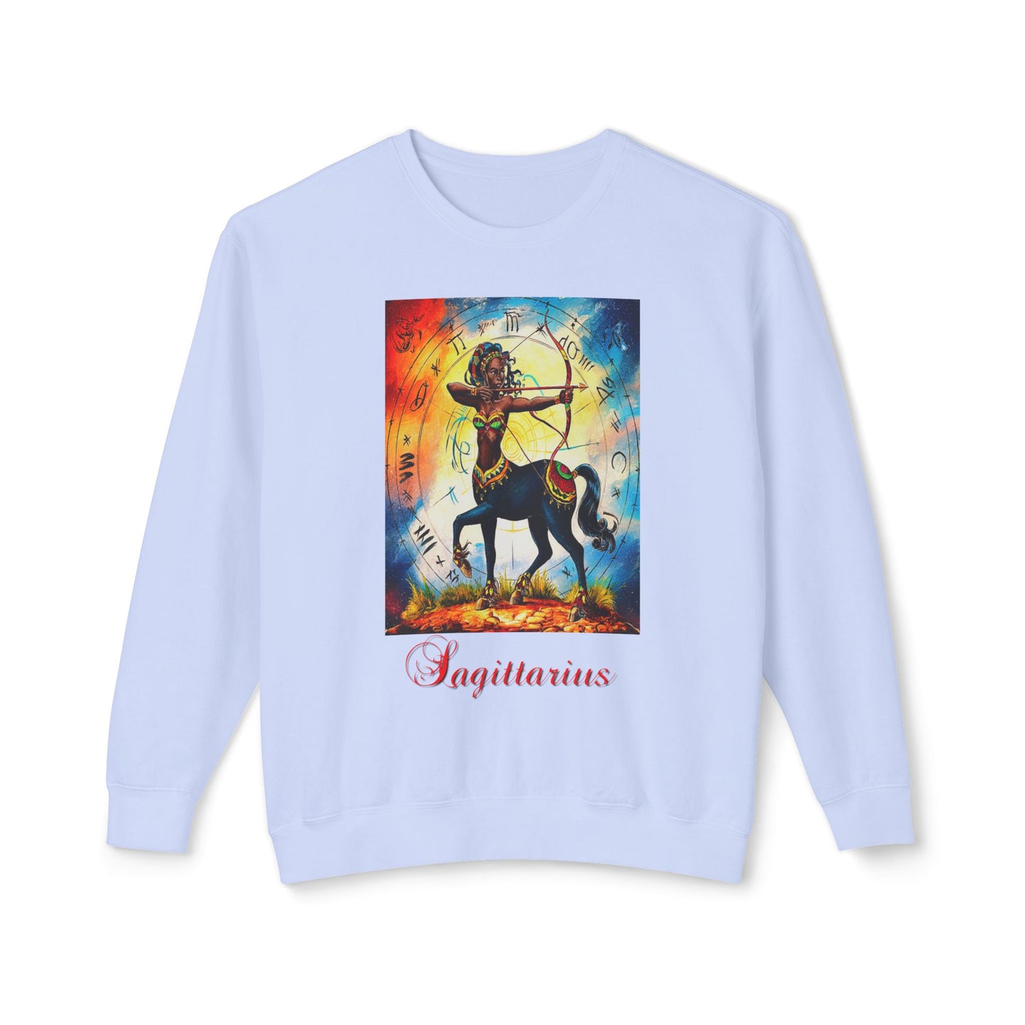 Sagittarius, Unisex Lightweight Crewneck Sweatshirt