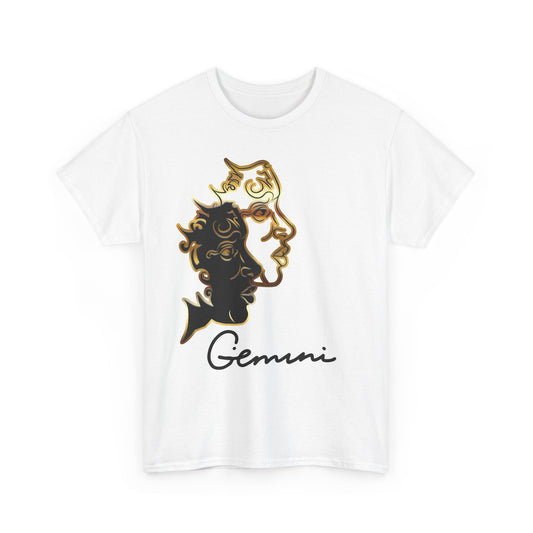 Gemini Twins, Unisex Heavy Cotton Tee