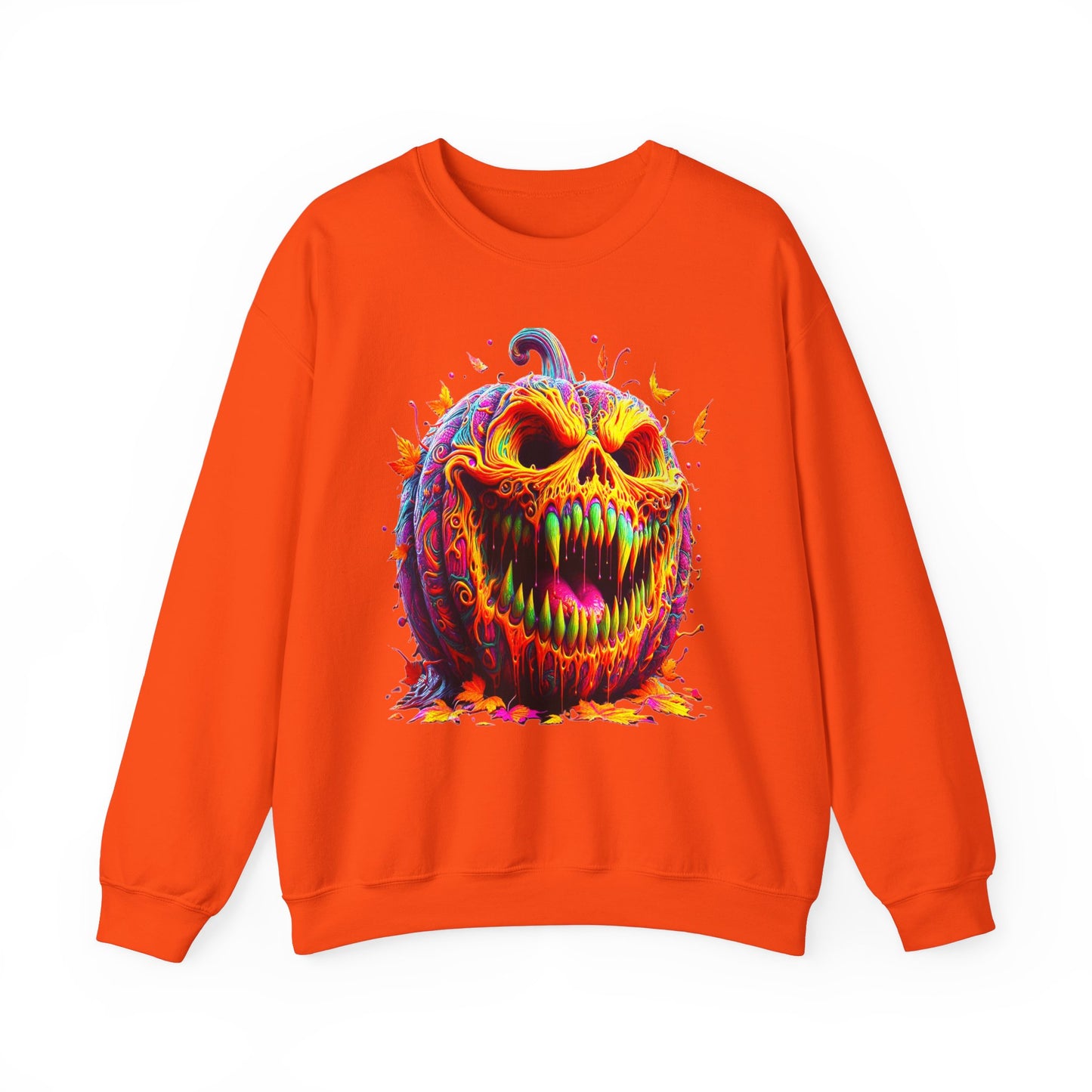 Zombie Pumpkin II, Unisex Heavy Blend™ Crewneck Sweatshirt