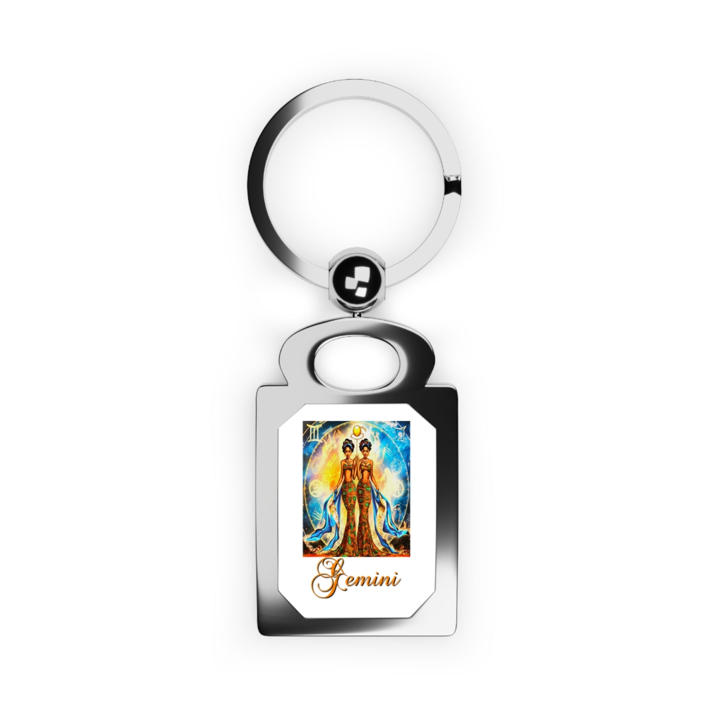 Gemini III, Rectangle Photo Keyring