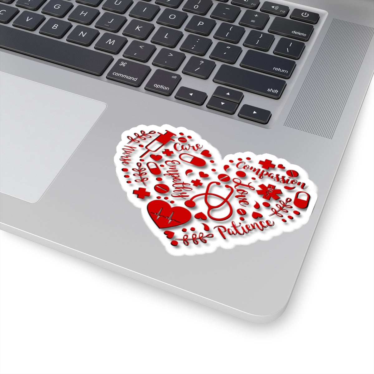 Nurse's Heart, Kiss-Cut Stickers