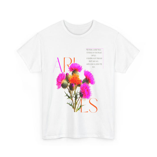 Aries Thistle, Unisex Heavy Cotton Tee