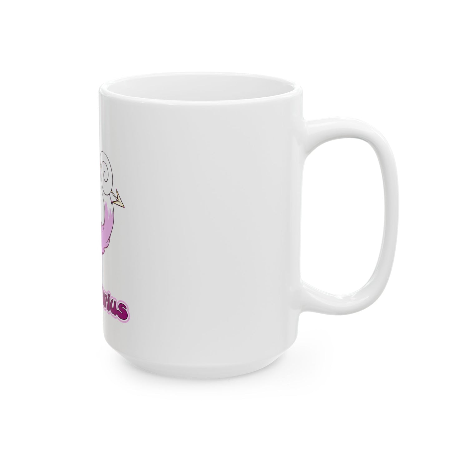 Sagittarius Anime Cat Ceramic Mug, (11oz, 15oz)