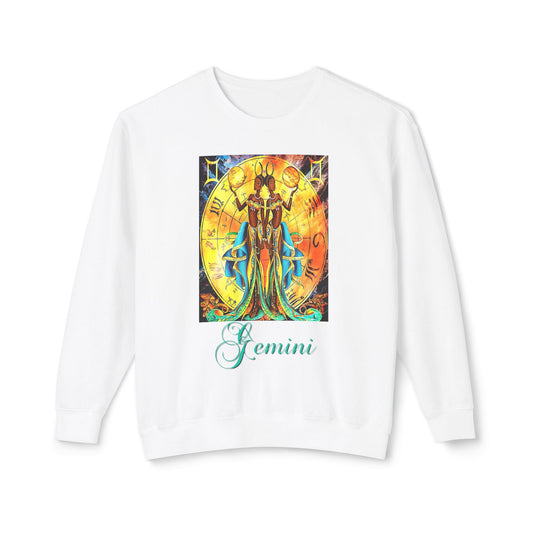 Gemini II, Unisex Lightweight Crewneck Sweatshirt