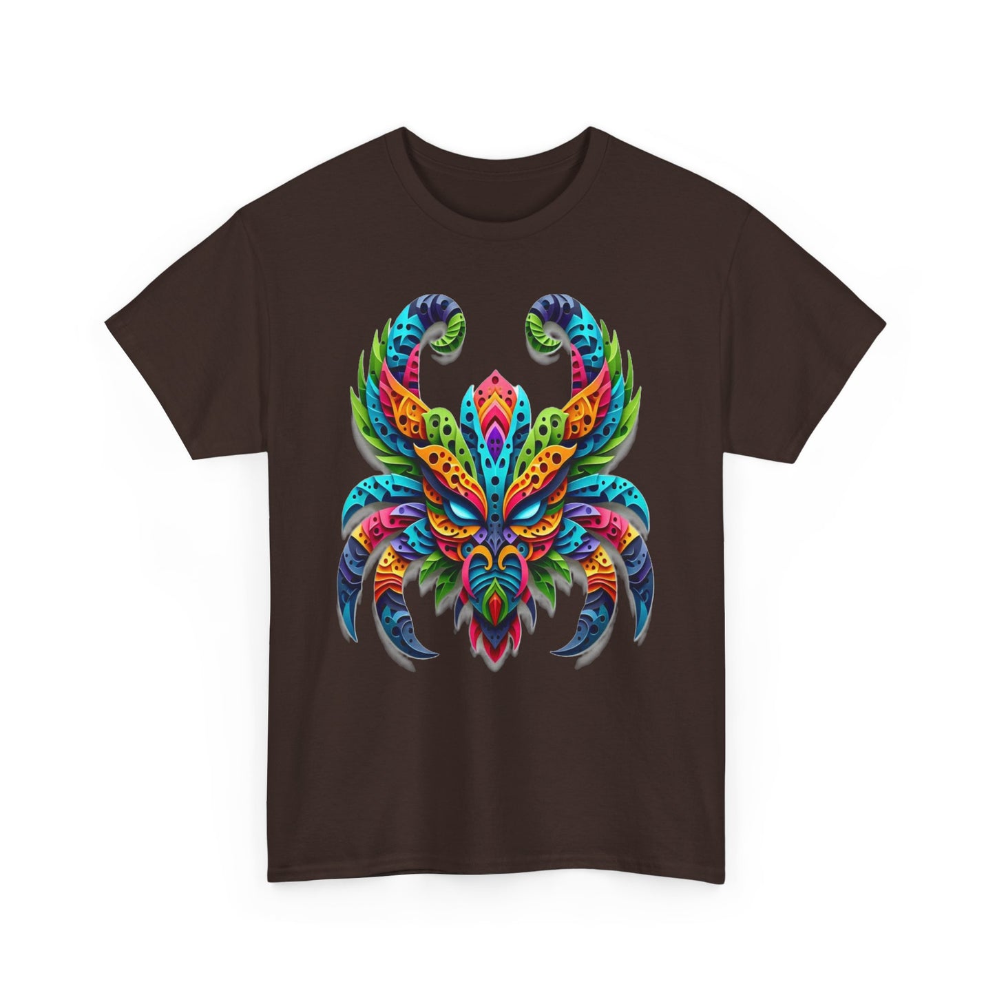 Scorpio Mask, Unisex Heavy Cotton Tee