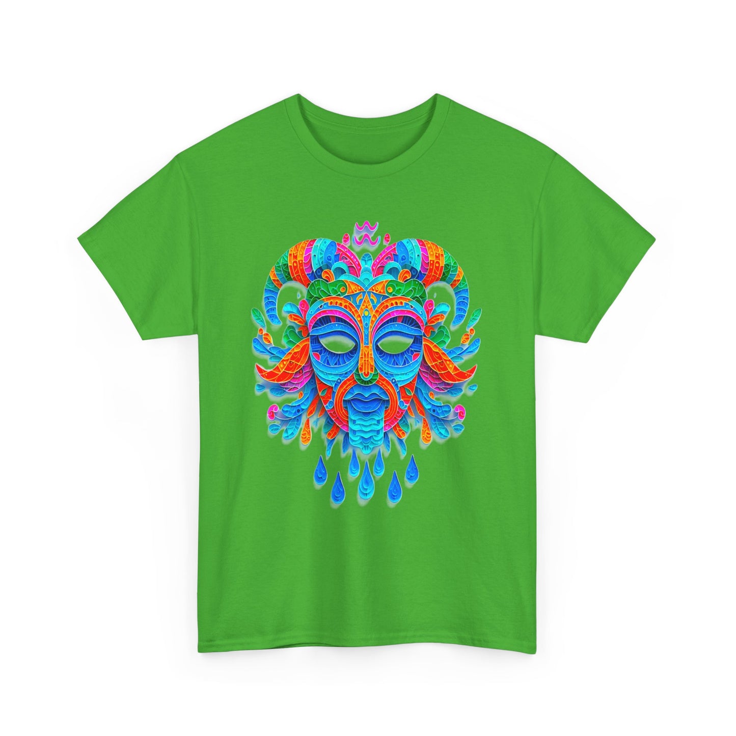 Aquarius Mask, Unisex Heavy Cotton Tee