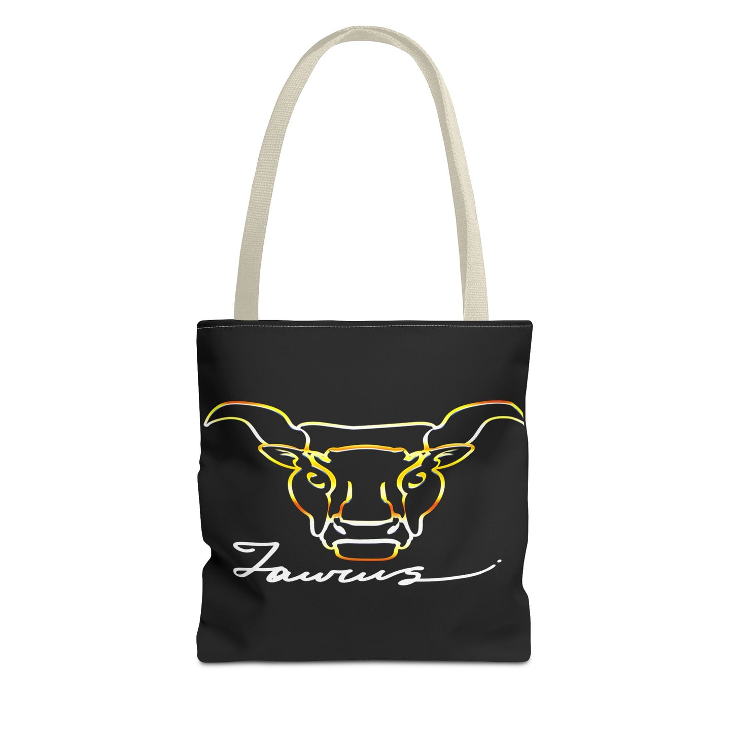 Taurus Bull Black Tote Bag, 3 Sizes