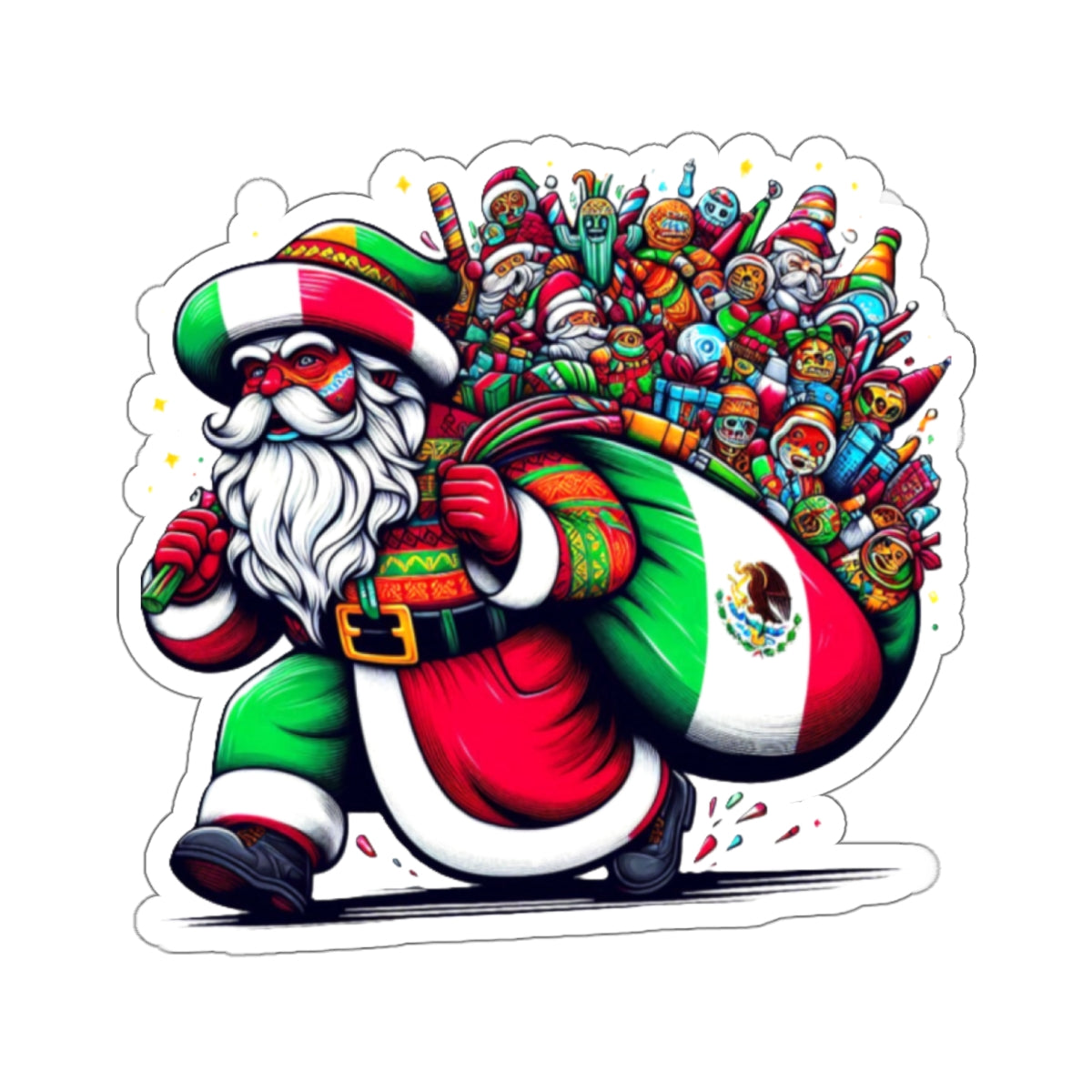 Papá Noel, Kiss-Cut Stickers