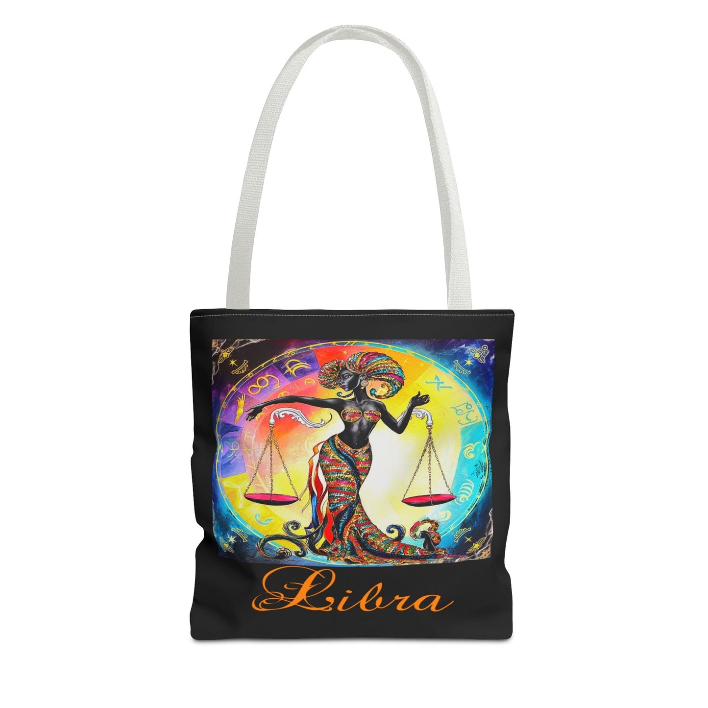 Libra Black Tote Bag, 3 Sizes