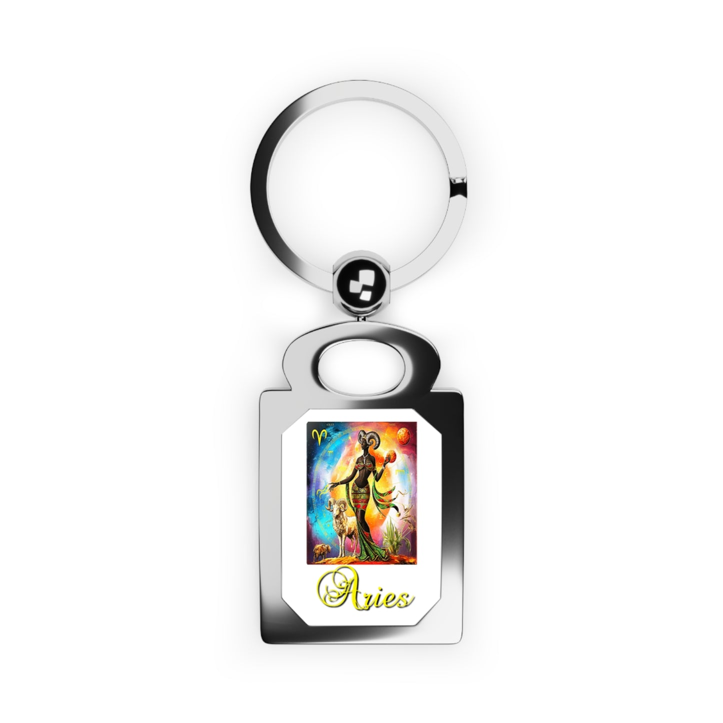 Aries Godess, Rectangle Photo Keyring