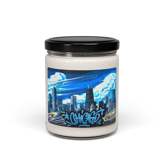 Chicago Graffiti Skyline Soy Candle, 10 Scents