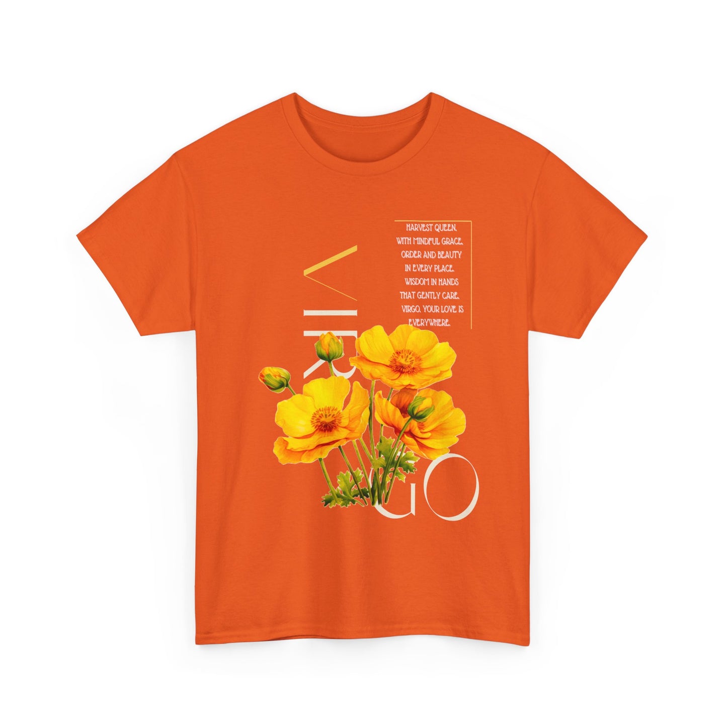 Virgo Buttercup, Unisex Heavy Cotton Tee