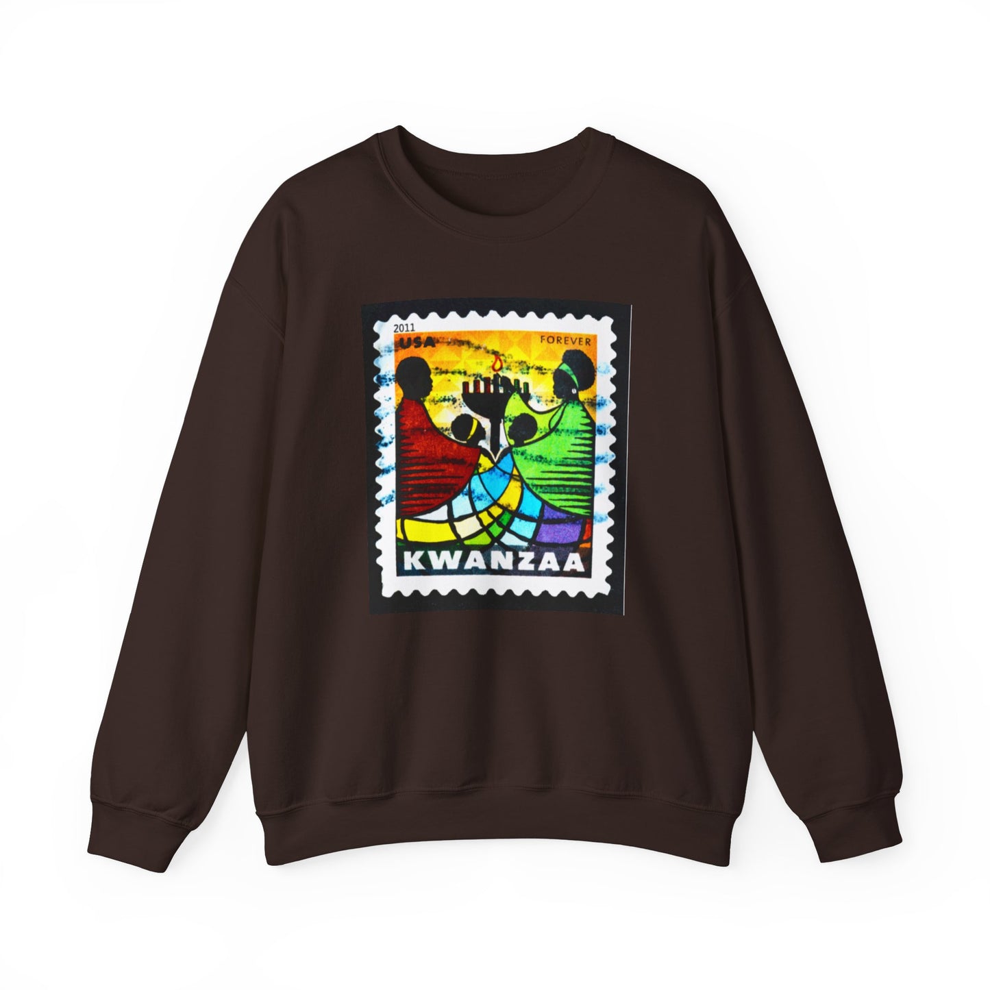 Kwanzaa Forever Stamp, Unisex Heavy Blend™ Crewneck Sweatshirt