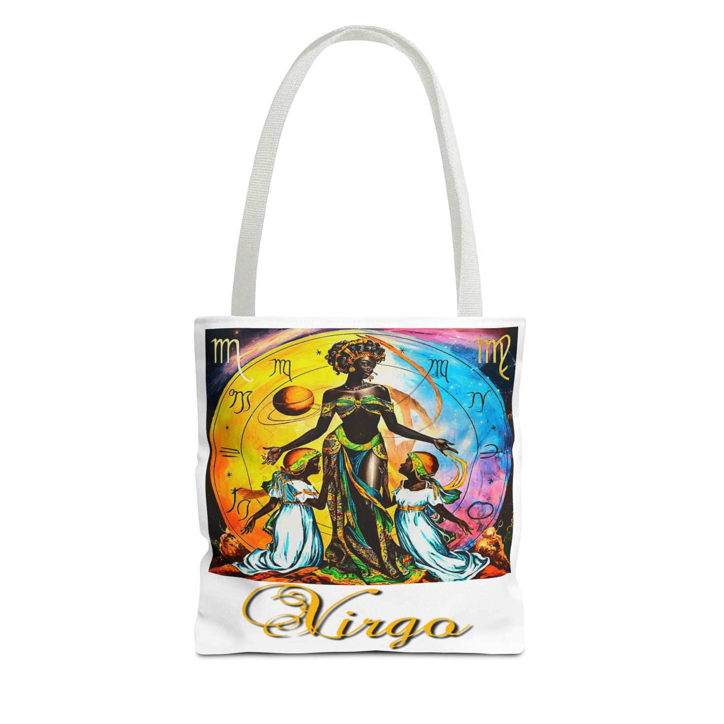 Virgo White Tote Bag, 3 Sizes