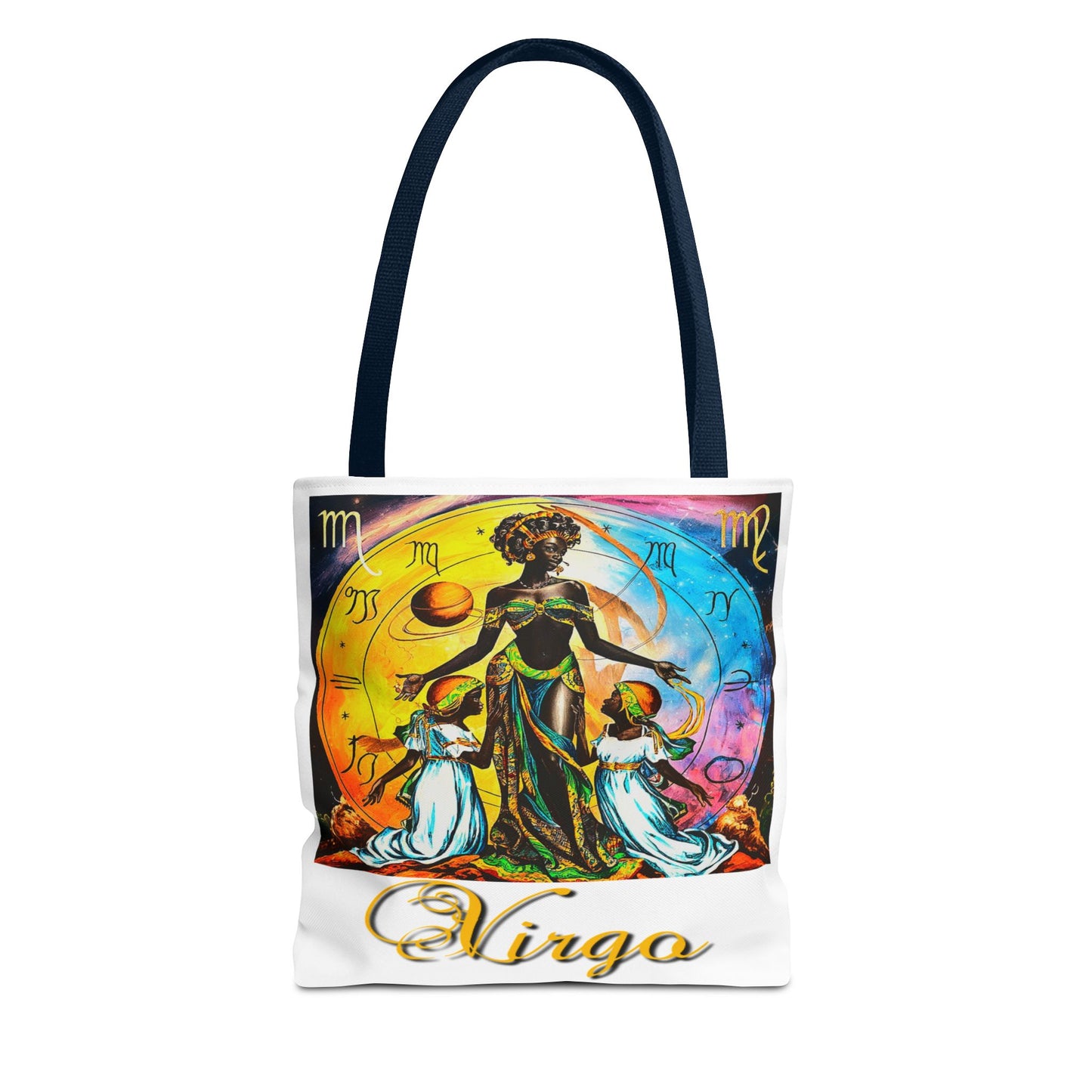 Virgo White Tote Bag, 3 Sizes