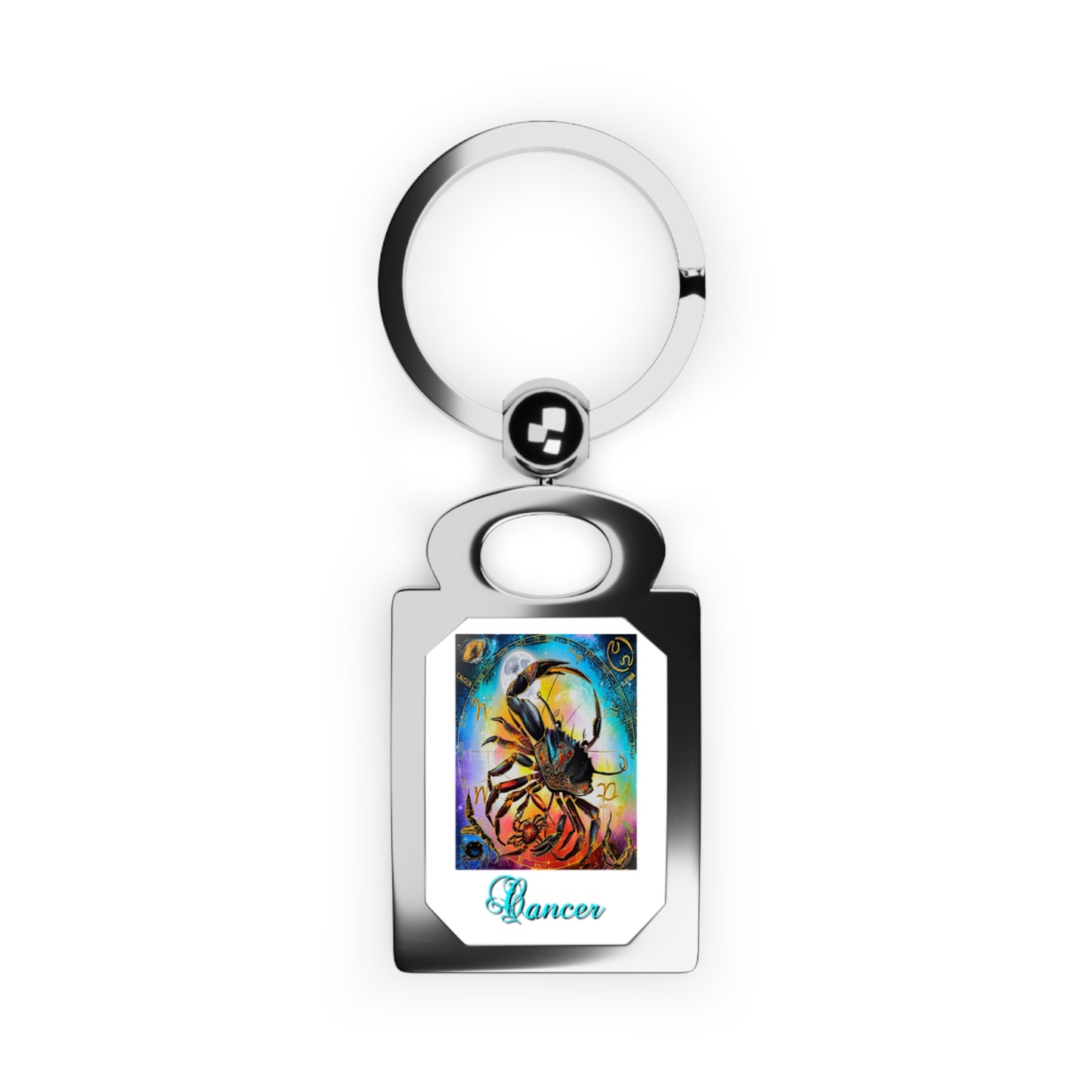 Cancer, Rectangle Photo Keyring