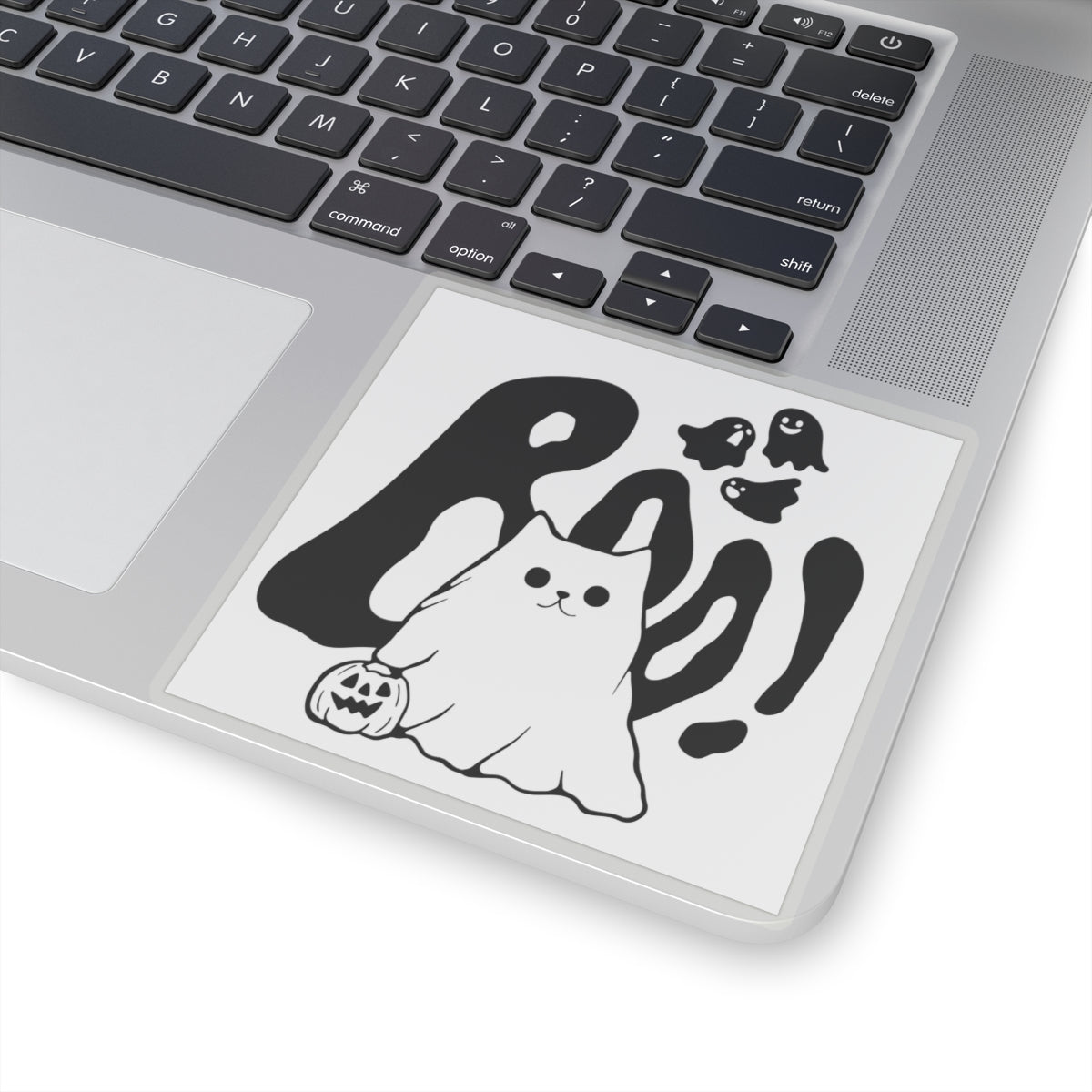 Halloween Ghost Cat, Kiss-Cut Stickers