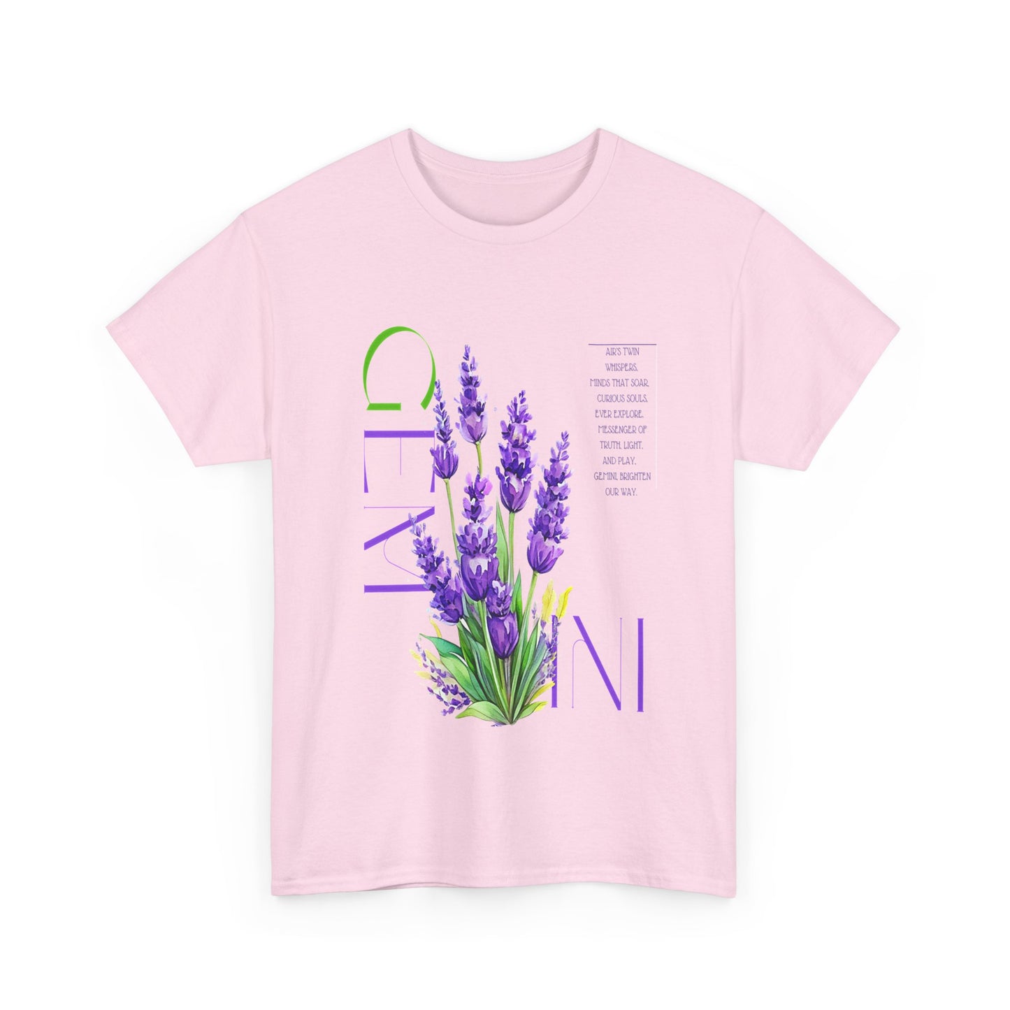 Gemini Lavender, Unisex Heavy Cotton Tee