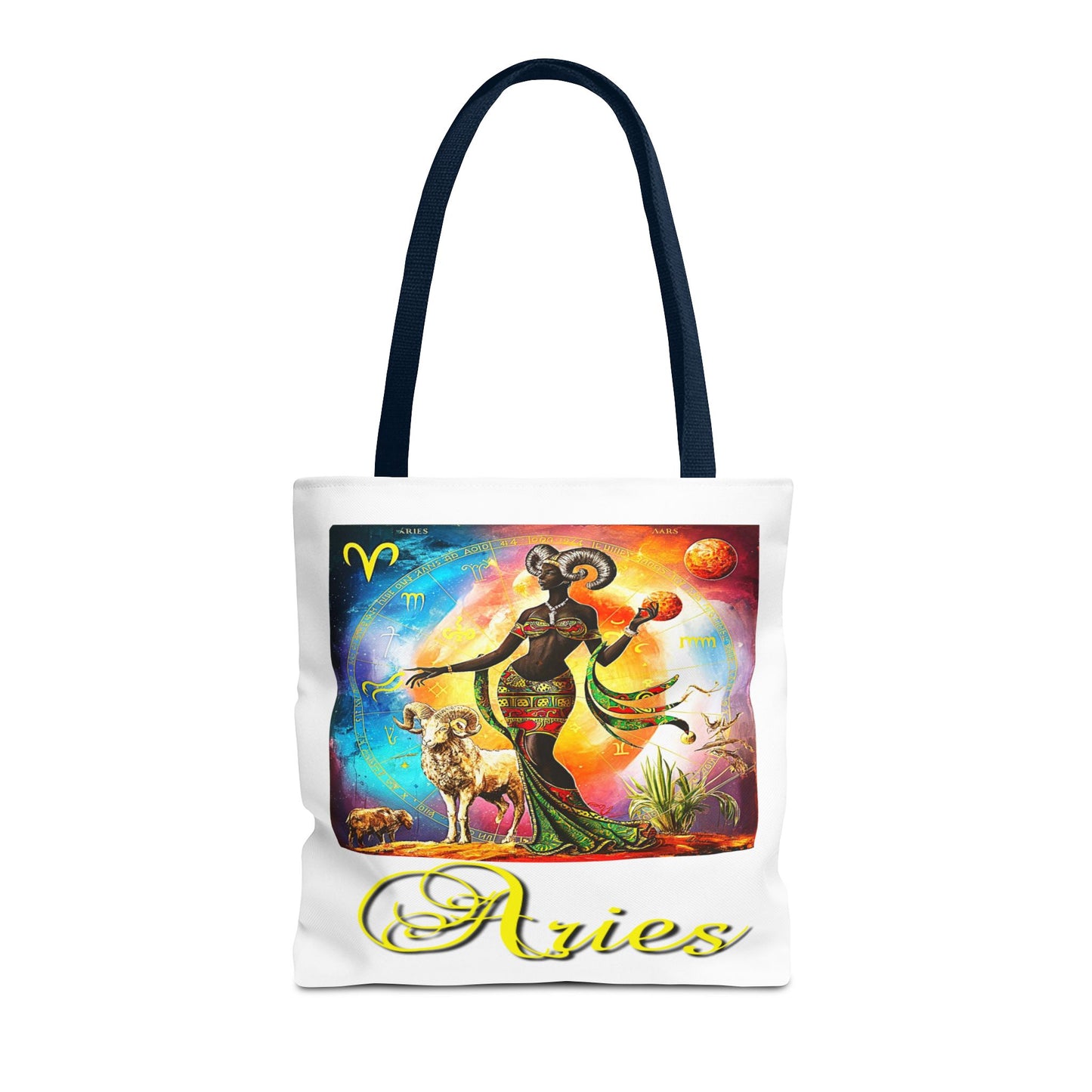 Aries White Tote Bag, 3 Sizes