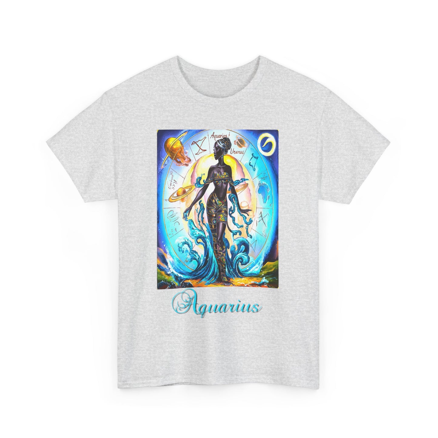 Aquarius, Unisex Heavy Cotton Tee