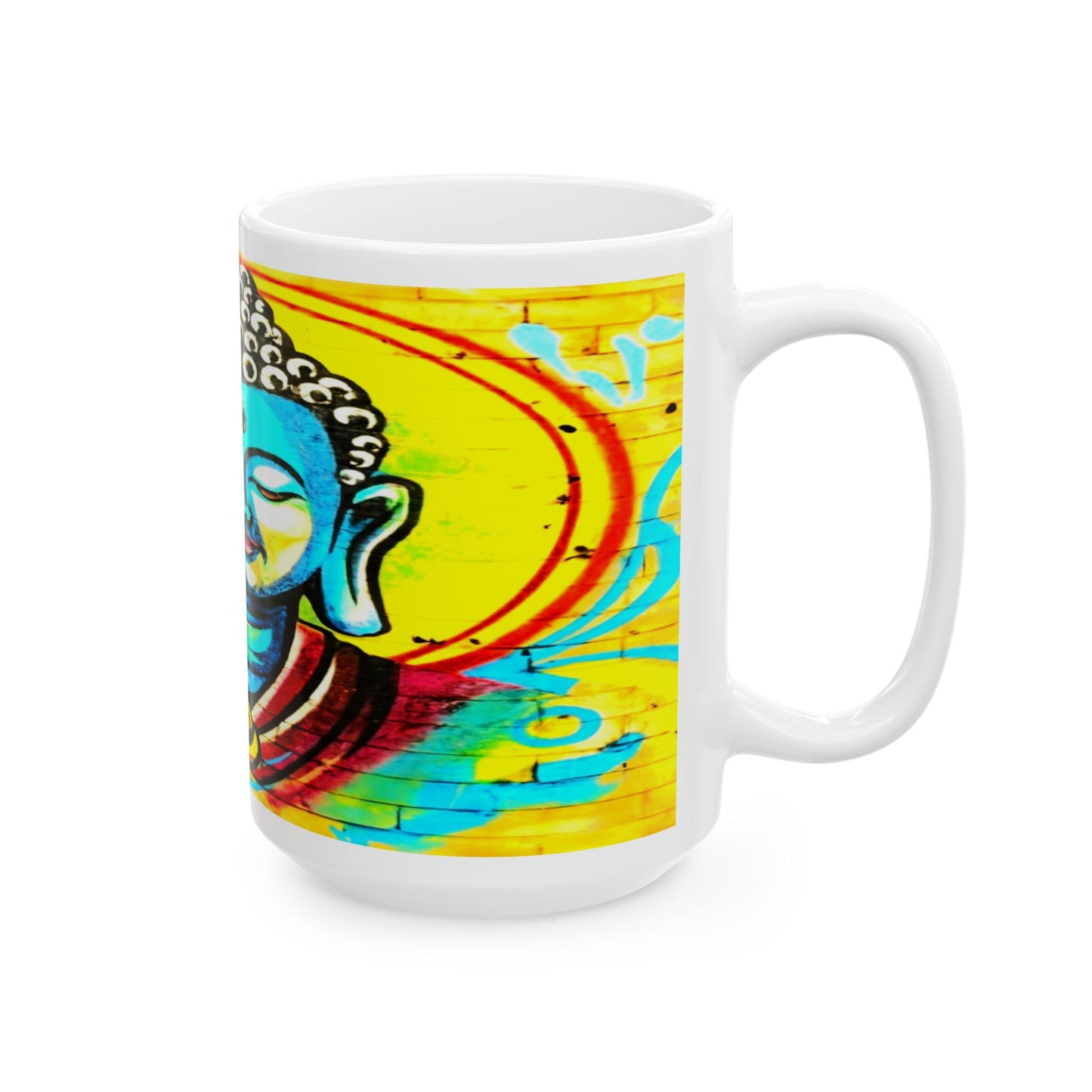 Buddha Ceramic Mug, (11oz, 15oz)