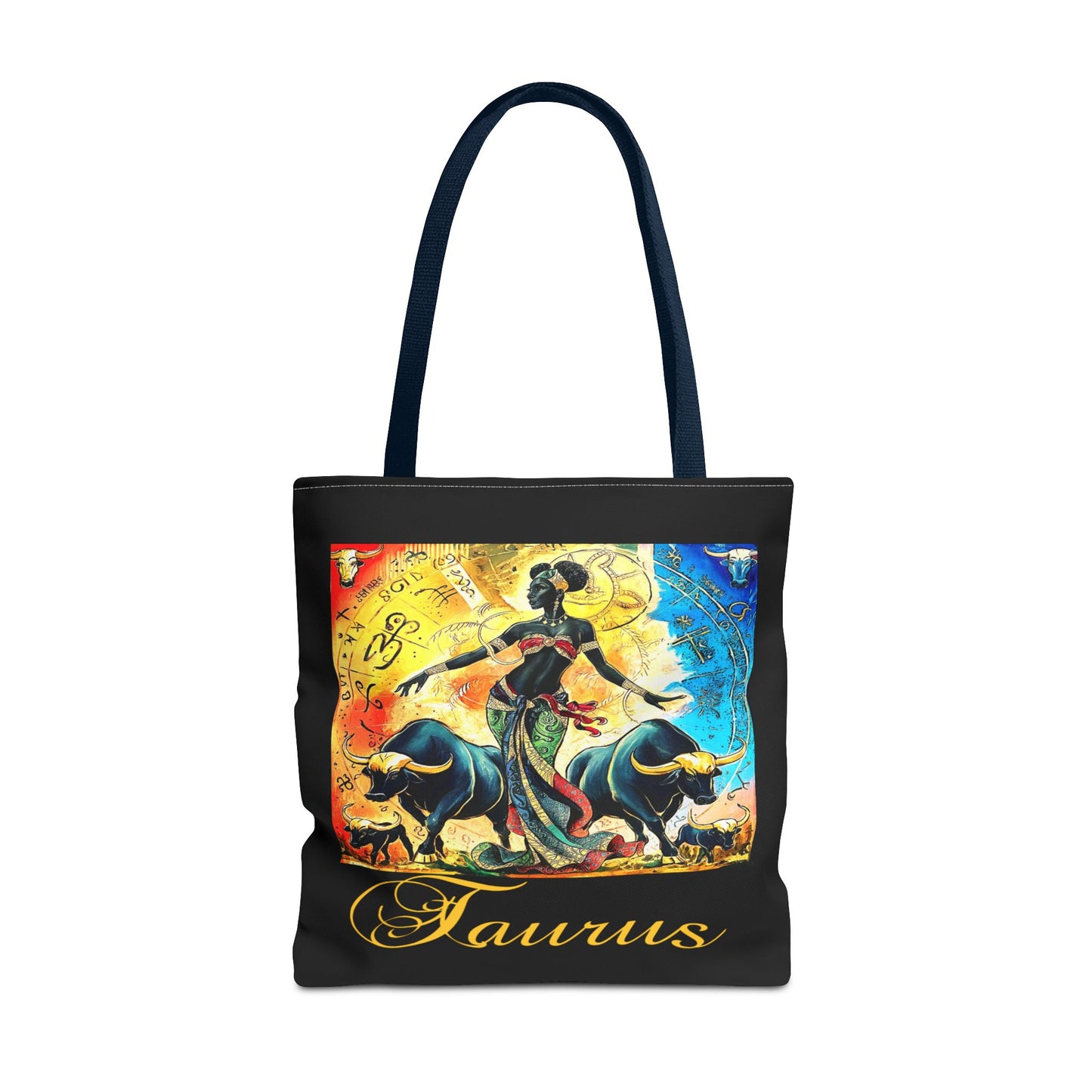 Taurus Black Tote Bag, 3 Sizes