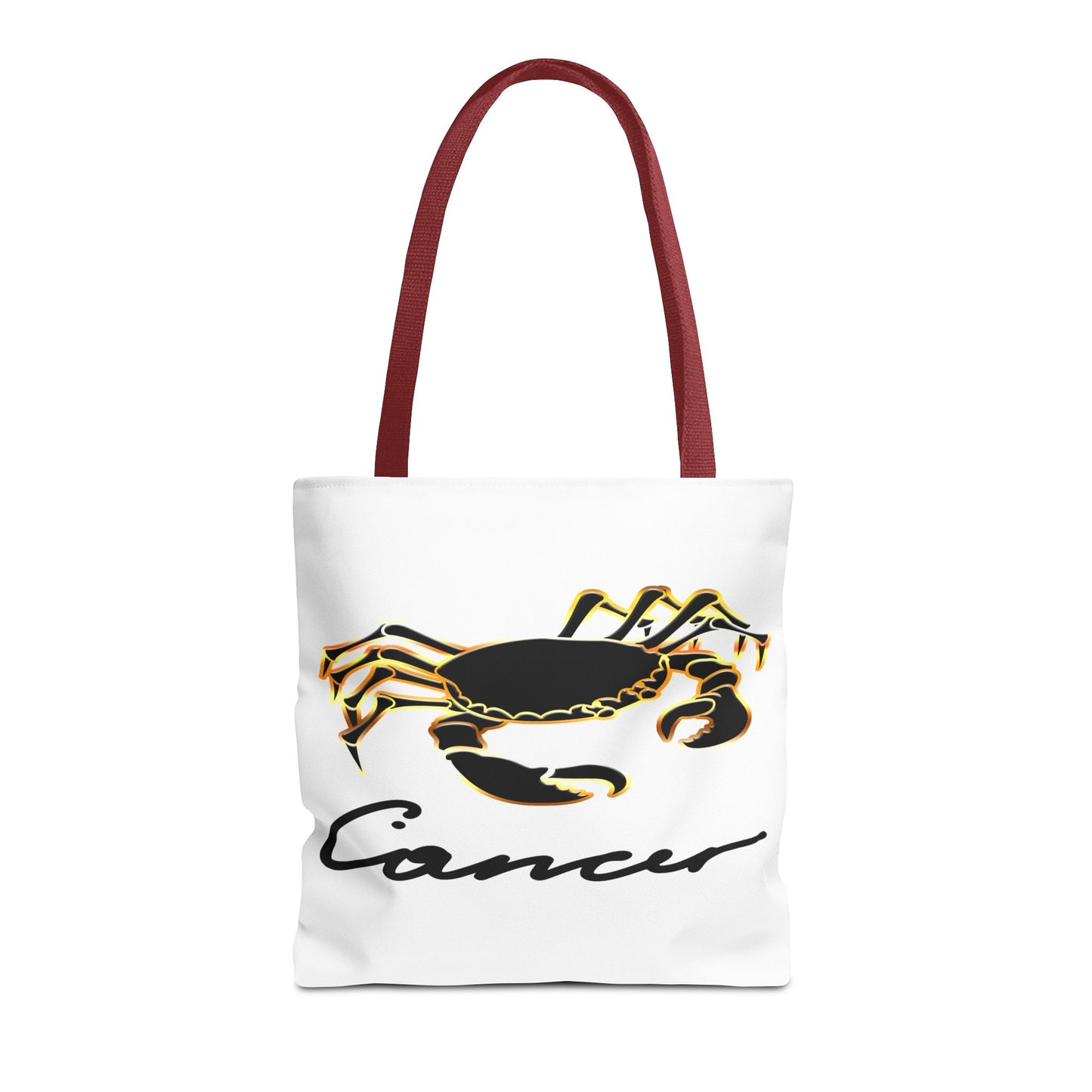 Cancer Crab White Tote Bag, 3 Sizes