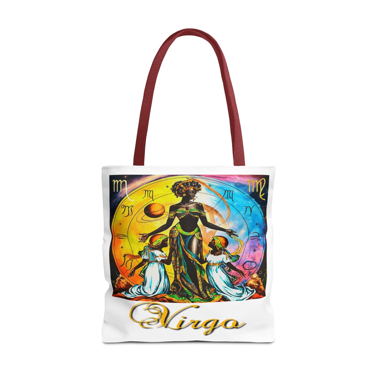 Virgo White Tote Bag, 3 Sizes