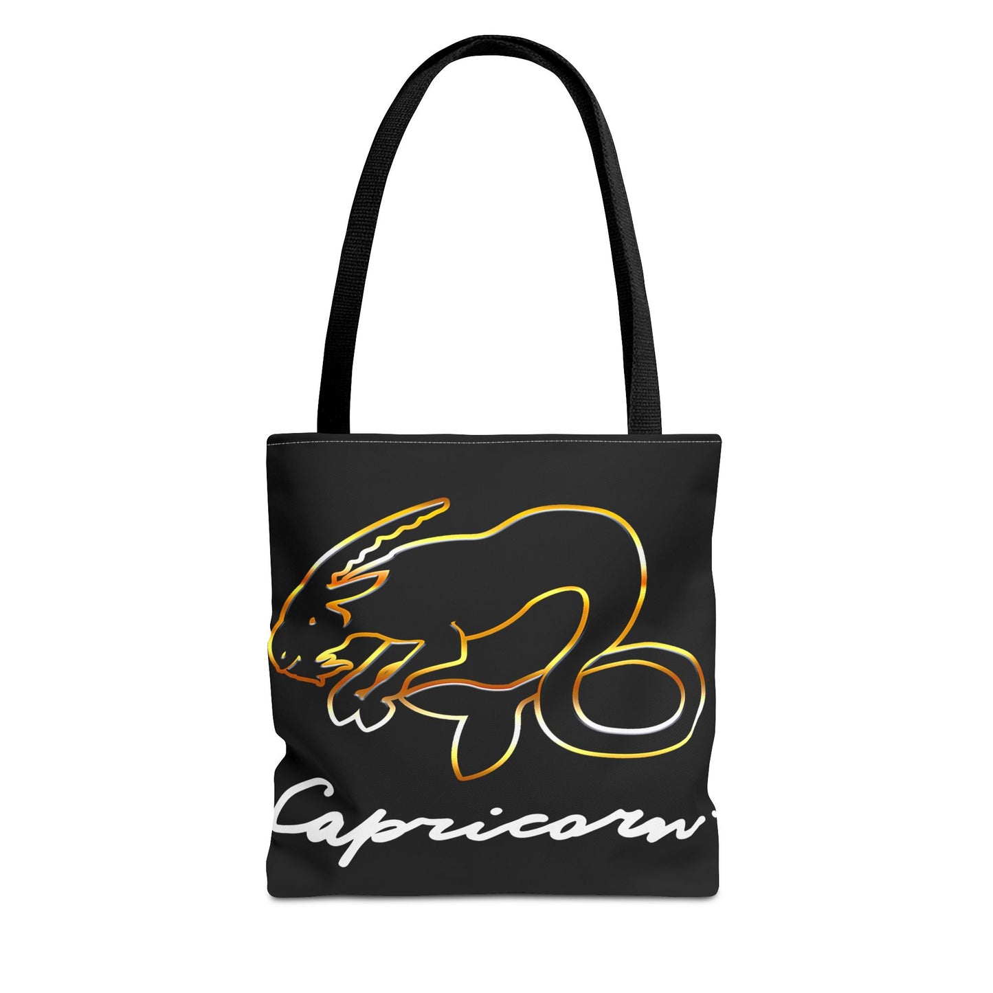 Capricorn Goat Black Tote Bag, 3 Sizes