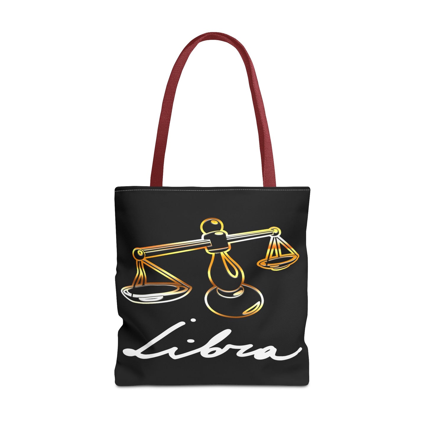 Libra Scales Black Tote Bag, 3 Sizes