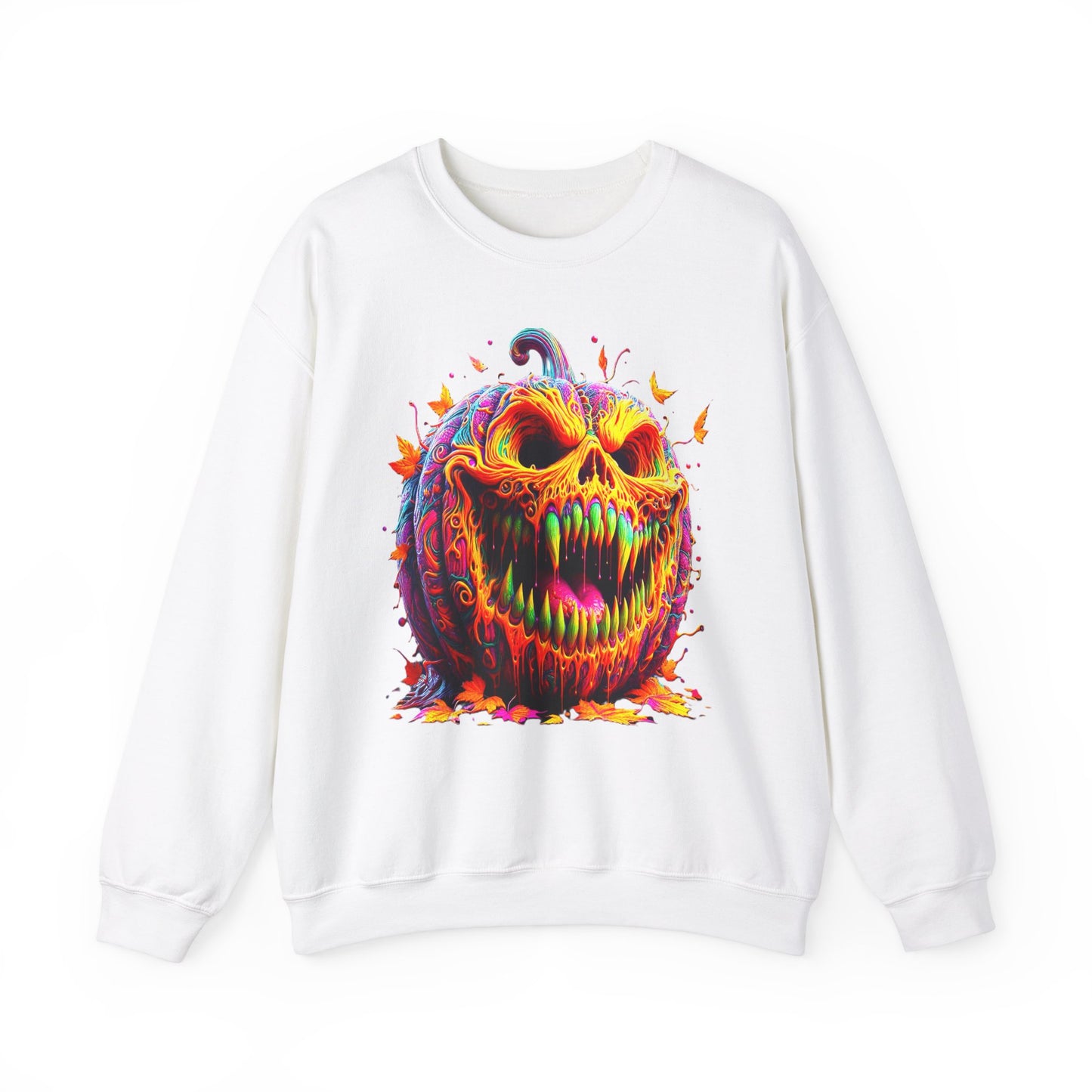 Zombie Pumpkin II, Unisex Heavy Blend™ Crewneck Sweatshirt