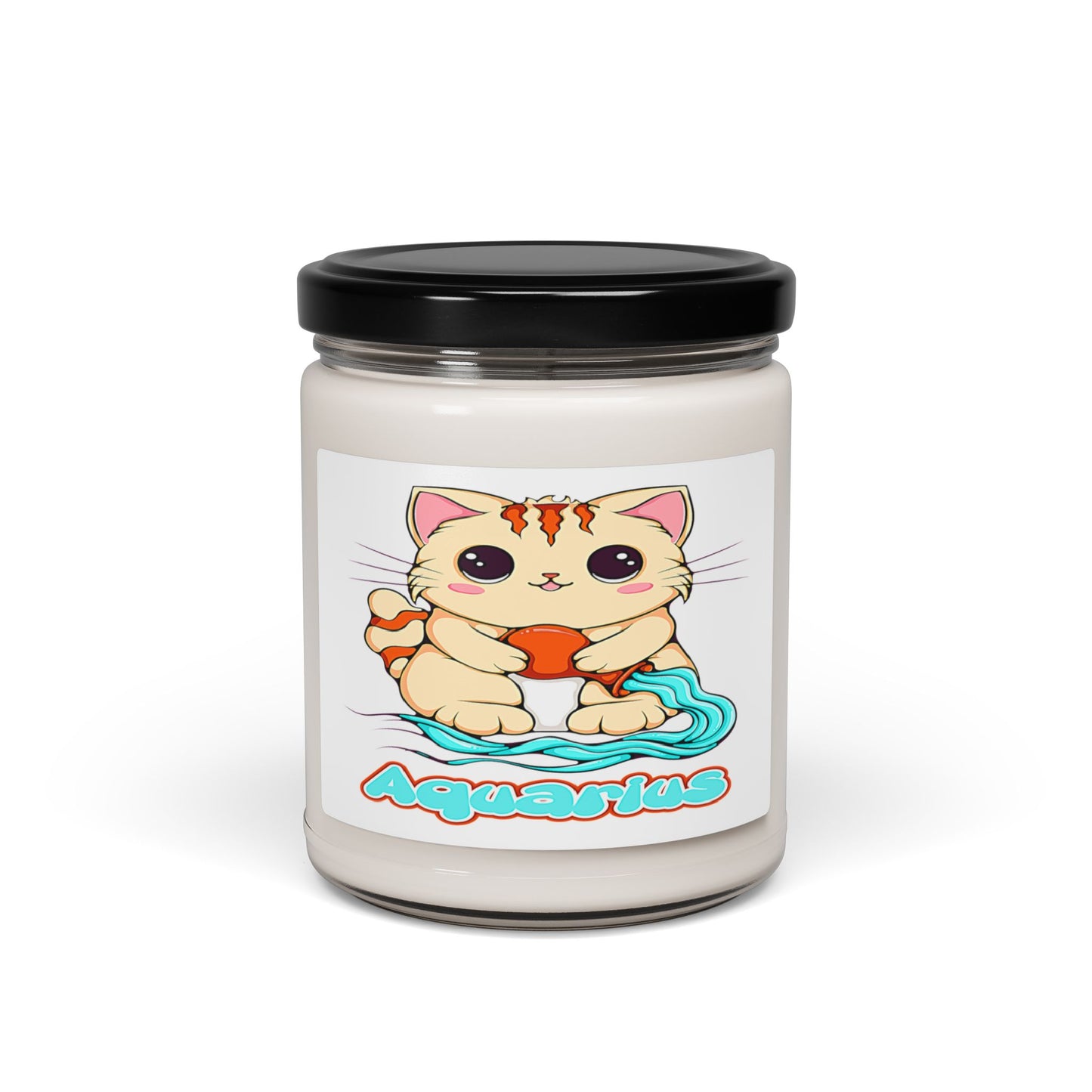 Aquarius Anime Cat Soy Candle, 10 Scents