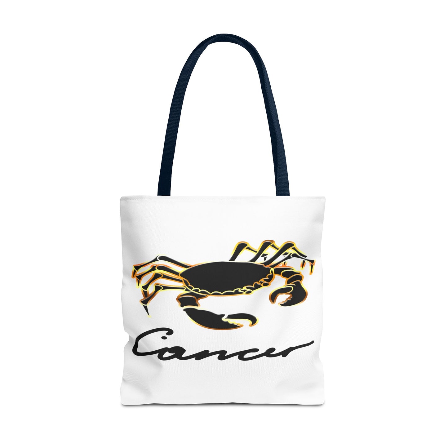 Cancer Crab White Tote Bag, 3 Sizes