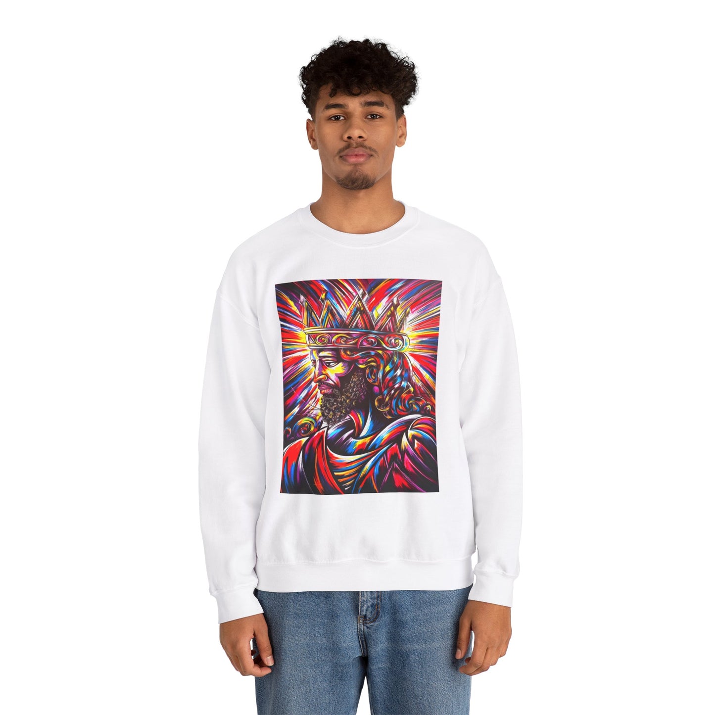 Jesus, Unisex Heavy Blend™ Crewneck Sweatshirt