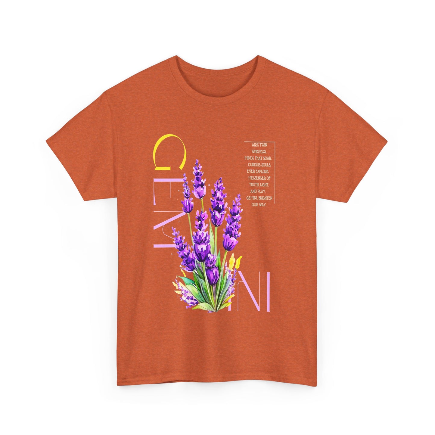 Gemini Lavender, Unisex Heavy Cotton Tee