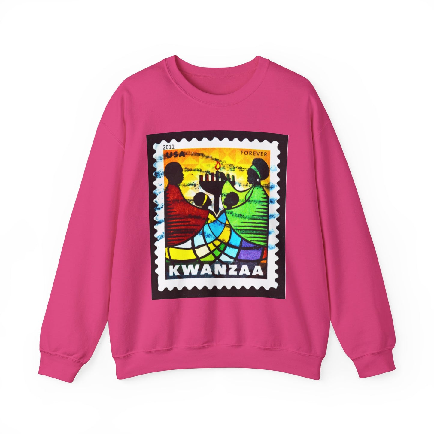 Kwanzaa Forever Stamp, Unisex Heavy Blend™ Crewneck Sweatshirt