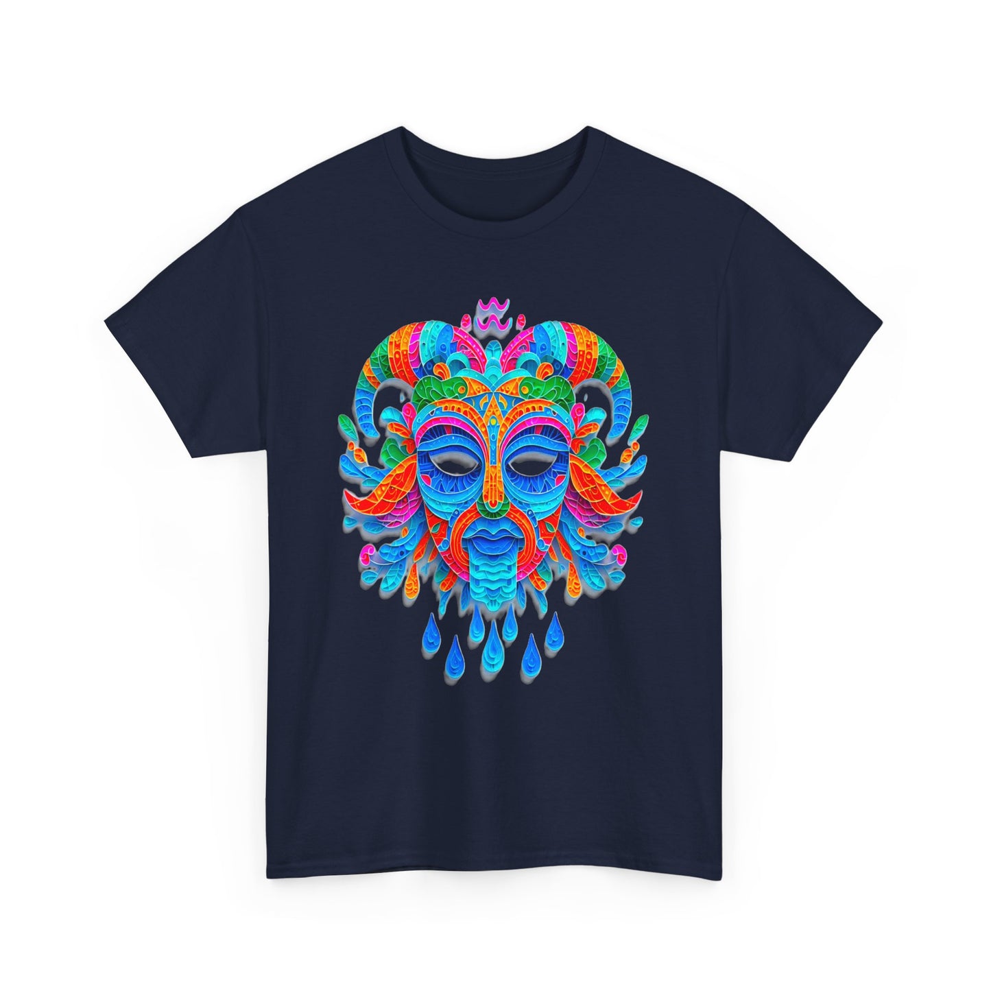 Aquarius Mask, Unisex Heavy Cotton Tee