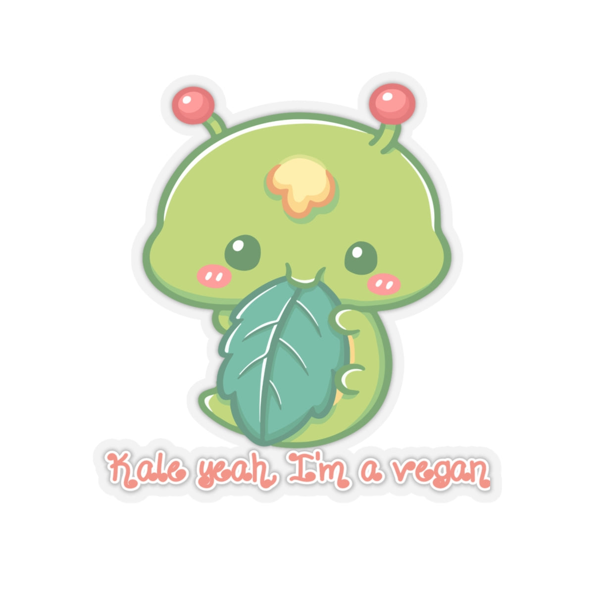 Kale Yeah, I'm Vegan, Kiss-Cut Stickers