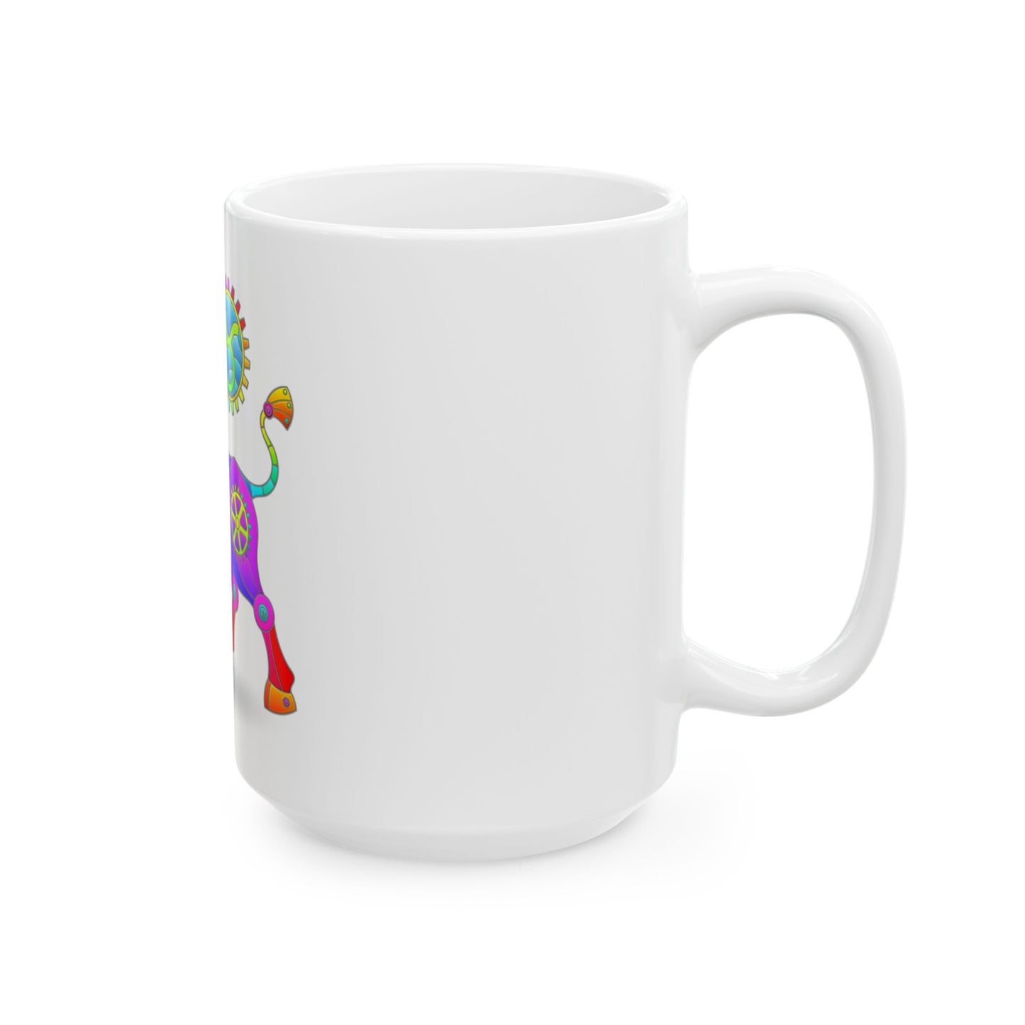 Taurus Rainbow Steampunk, Ceramic Mug (11oz, 15oz)