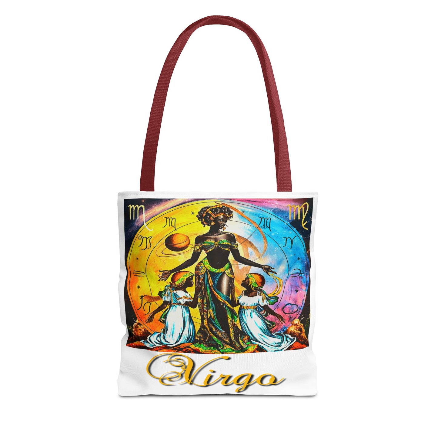 Virgo White Tote Bag, 3 Sizes