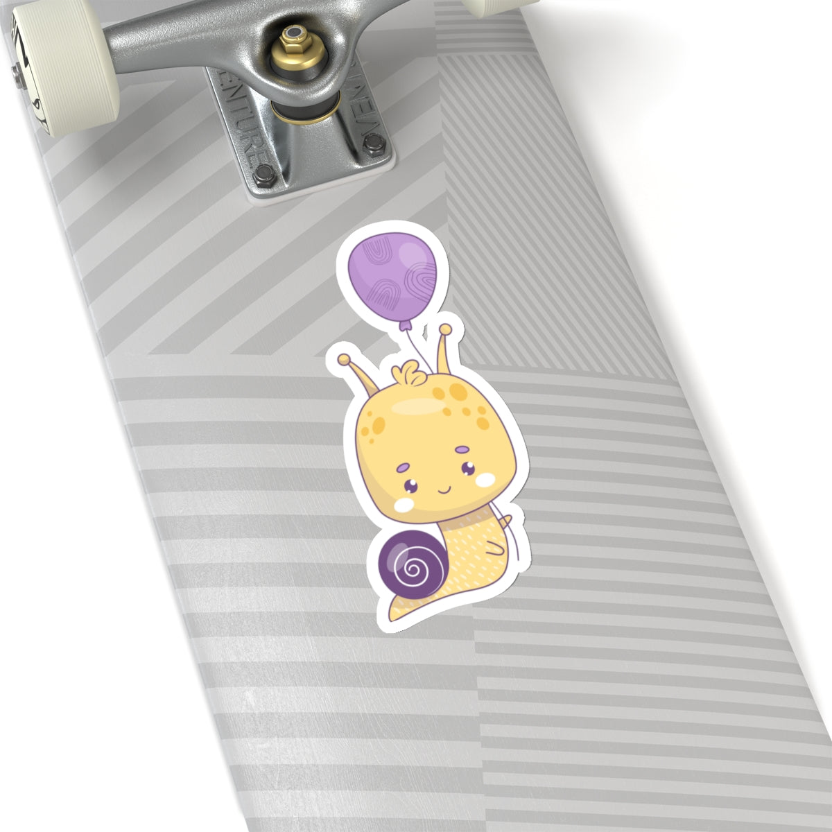 Purple Birthday Snail, Kiss-Cut Stickers