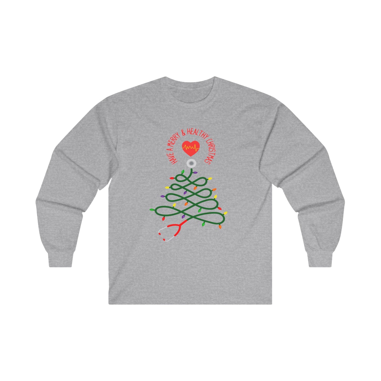 Have a Merry & Healthy Christmas, Unisex Ultra Cotton Long Sleeve Tee