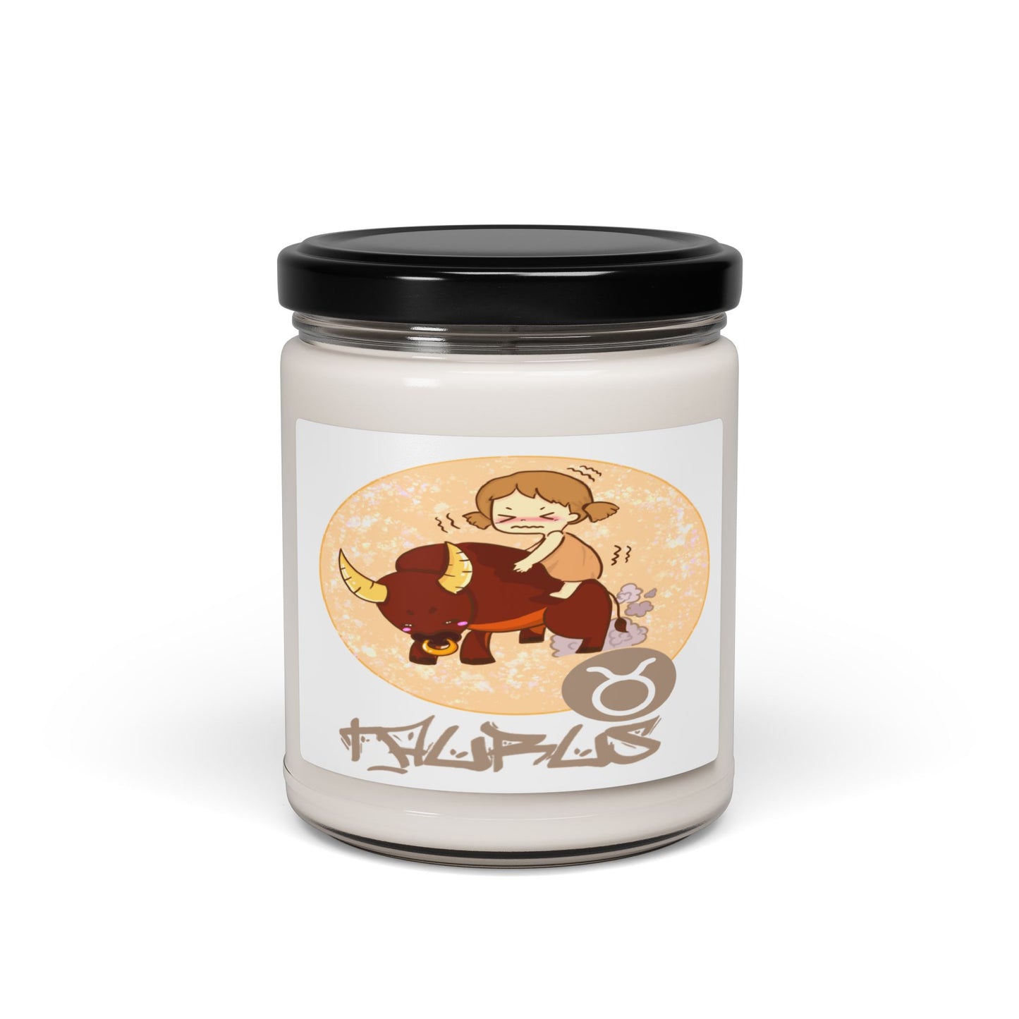 Taurus Chibi Girl & Bull Soy Candle, 10 Scents