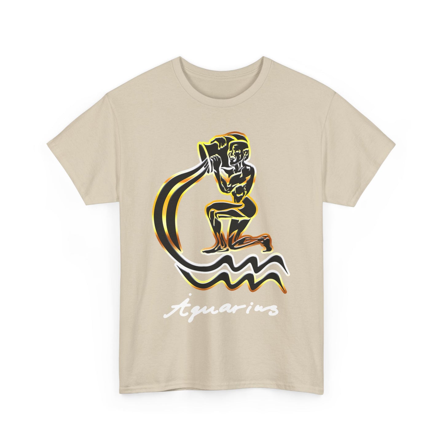 Aquarius Water Bearer, Unisex Heavy Cotton Tee