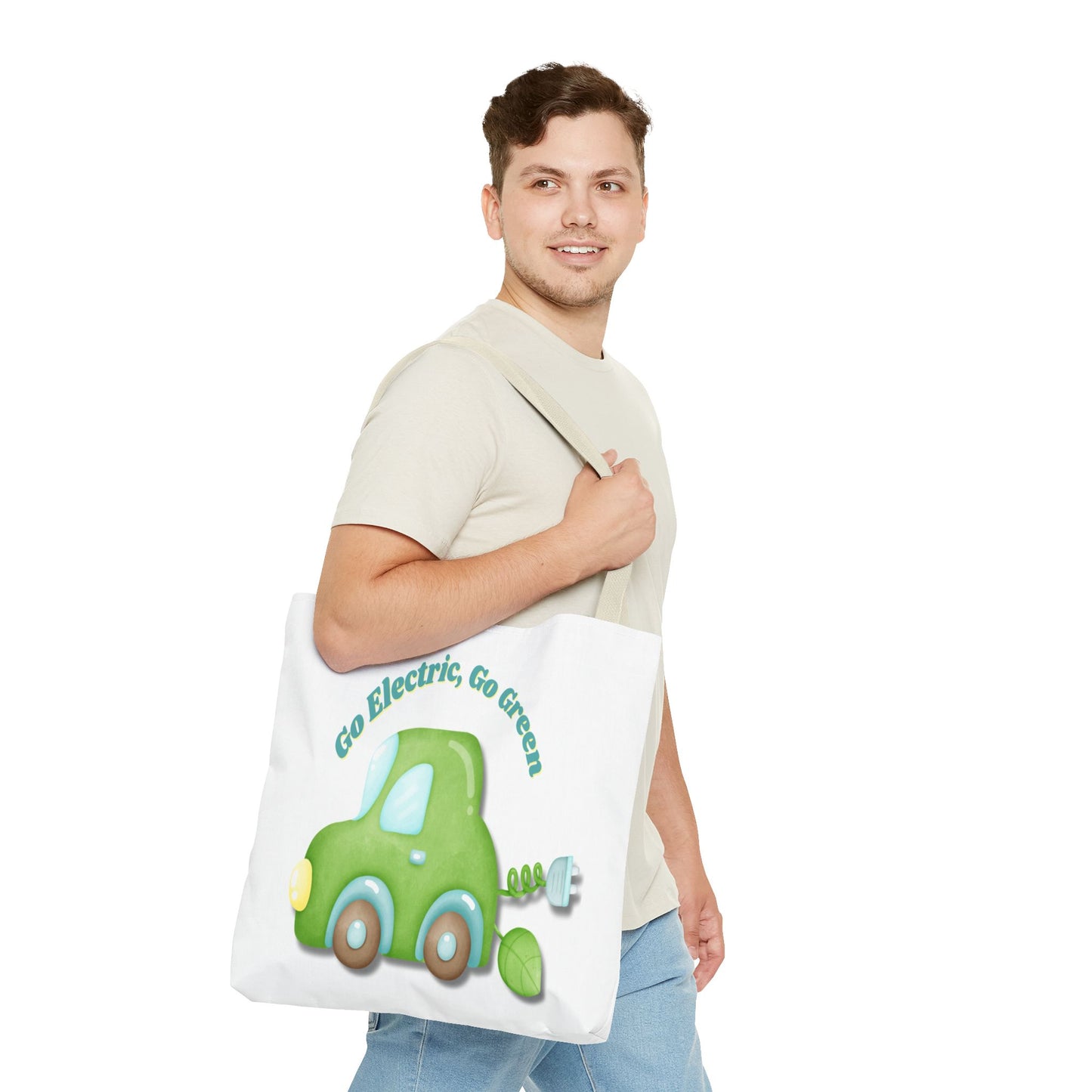 Go Electric, Go Green Tote Bag, 3 Sizes